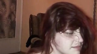 Extreme face slapping makes this wild slut cum