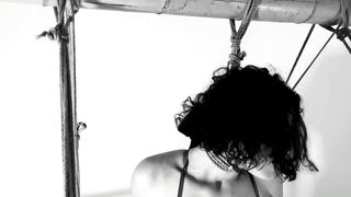 Daddy loves to see you struggle: Making herself cum hard with a devilish crotch rope | Bdsmlovers91