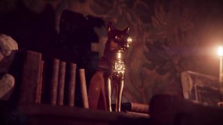 tomb raider bdsm: extremely horny lara croft is satisfied by a beauty's magical futa cock! 