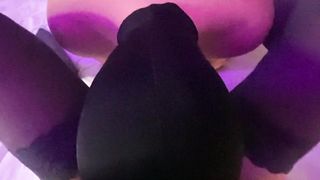 Cuckold strapon blowjob, Shoe worship, Femdom, Facesitting