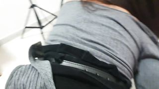 POV SEX WITH MY STEPSISTER THAT WEAR SEXY UNIFORM WOTH STOCKING