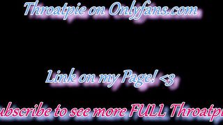 Gorgeous Teen in Black Framed Glasses Deepthroats Long Cock for Pulsating Cumshot in Throat Leg Lock