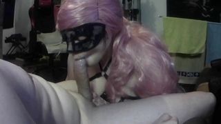 Dream stepdaughter loves to gives deepthroat blowjob to her stepdaddy