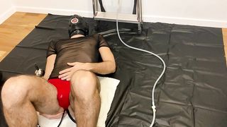 The impossible Cum Challenge #3 - Enema and Pee holding