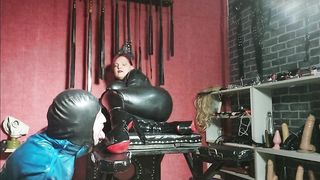 Latex play with my Slave Faith