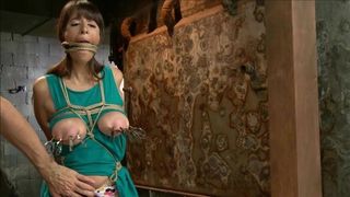 brunette tied teased and vibed 1 of 2