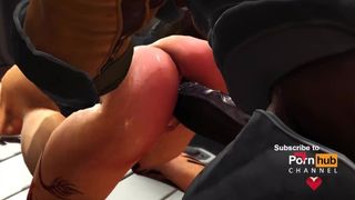 Sci-fi hardcore and a sexy cuffed hottie in the lab