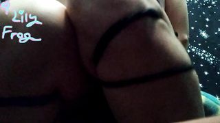 Tgirl is Tied Up and DESPERATE to Cum left a dripping mess