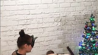 Новогоднее видео от Госпожи. Унижение раба. БДСМ