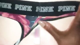 Black mistress having her way with a white ass in her thong