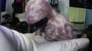 Obedient step daughter deepthroats & swallow cum