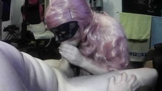 Obedient step daughter deepthroats & swallow cum