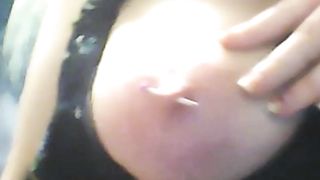 BDSM Nipple piercing breast torture needle play hardcore extreme big tits