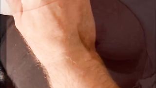 Hard tit whipping !!! Cum shot!!