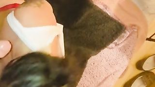 Tied-Up No-Hands Bowjob BWC