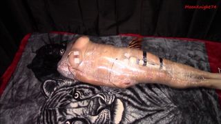 Mummified with vibrator leads to multiple orgasms. Full video