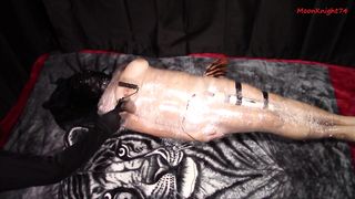 Mummified with vibrator leads to multiple orgasms. Full video
