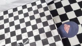 Mummified Head Stuffed with Fuzzy Sock