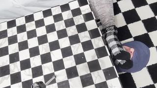 Mummified Head Stuffed with Fuzzy Sock