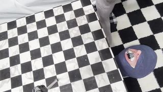 Mummified Head Stuffed with Fuzzy Sock