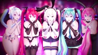 MMd r18 many men want to fuck miku than their wife because of perfect color of underarm not dark