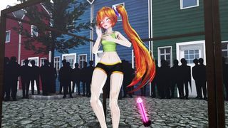 street performer shameless surprice from flat tits to big tits mmd r18 3d hentai