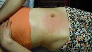 Sexy Whiplash On My Naked And Aroused Belly Part 2 belly fetish navel play BDSM Fantasy of Paula