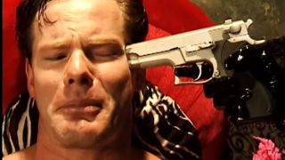 Kinky master has two sex slaves fucking his cock in a bar