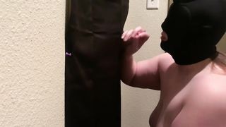 Bbw house wife visits glory hole while husband is at work