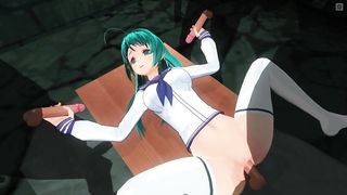 3D HENTAI college girl is serving a sentence in the basement