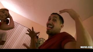 Three HOT & horny college girls invite some guys over for an orgy