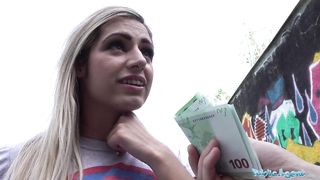 Public Agent Hot Brazilian twerker Mia Linz fucked outdoors