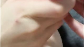 A beautiful schoolgirl plays with a vibro toy, a very wet pussy wants to be fucked