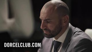 Gorgeous babe Emily Willis does extra hours with her boss