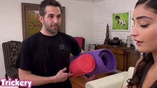 Trickery - Emily Willis rides a cock right in front of her boyfriend