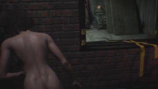 A huge monster with a dick catches up with a naked game heroine | jill resident