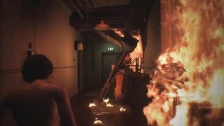 A huge monster with a dick catches up with a naked game heroine | jill resident