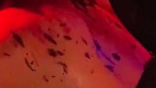 Girl Handcuffed gets Drops of Wax on a Sexy Body - Behind the Scenes