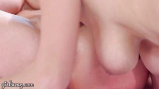 GIRLSWAY Angela White Has Hardcore Morning Sex With Girlfriend April O'Neil After An Early Meeting