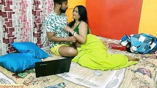 Indian hot stepmom hot sex with stepson! Father dont know
