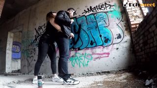 Rimming a guy when he was painting graffiti, and then I fucked him with a strapon