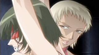 Femdom mistress enema, punch, stick and fuck tied slave girl