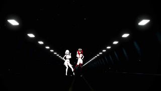 MMD R 18 honolulu and Sirius azur lane tandem for making your dick cry and soft 3D hentai