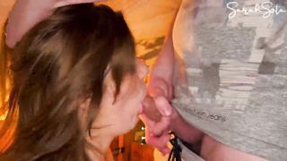 Brutal Facefuck with huge load of cum in her mouth and face