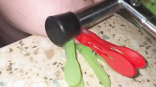 A new way for tits punishment makes me cum