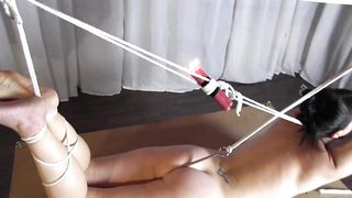 Nasty bondage action with candles - Yvette Costeau Hardcore BDSM