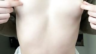 Amateur 18 year old strips down to NOTHING!