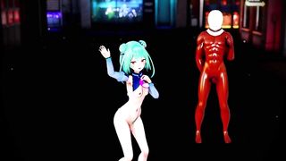 MMD r18 Uruha Rushia is a big fucker thus will drain the beer 3d hentai