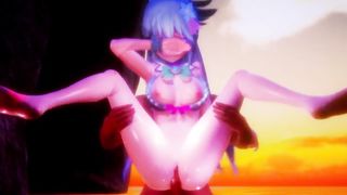 Konosuba - not so useless goddess and the beach