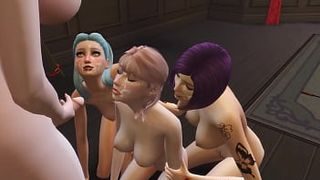 STUDENTS FUCKED BY SUCCUBUS WHEN ENTERING HAUNTED HOUSE | THE SIMS 4